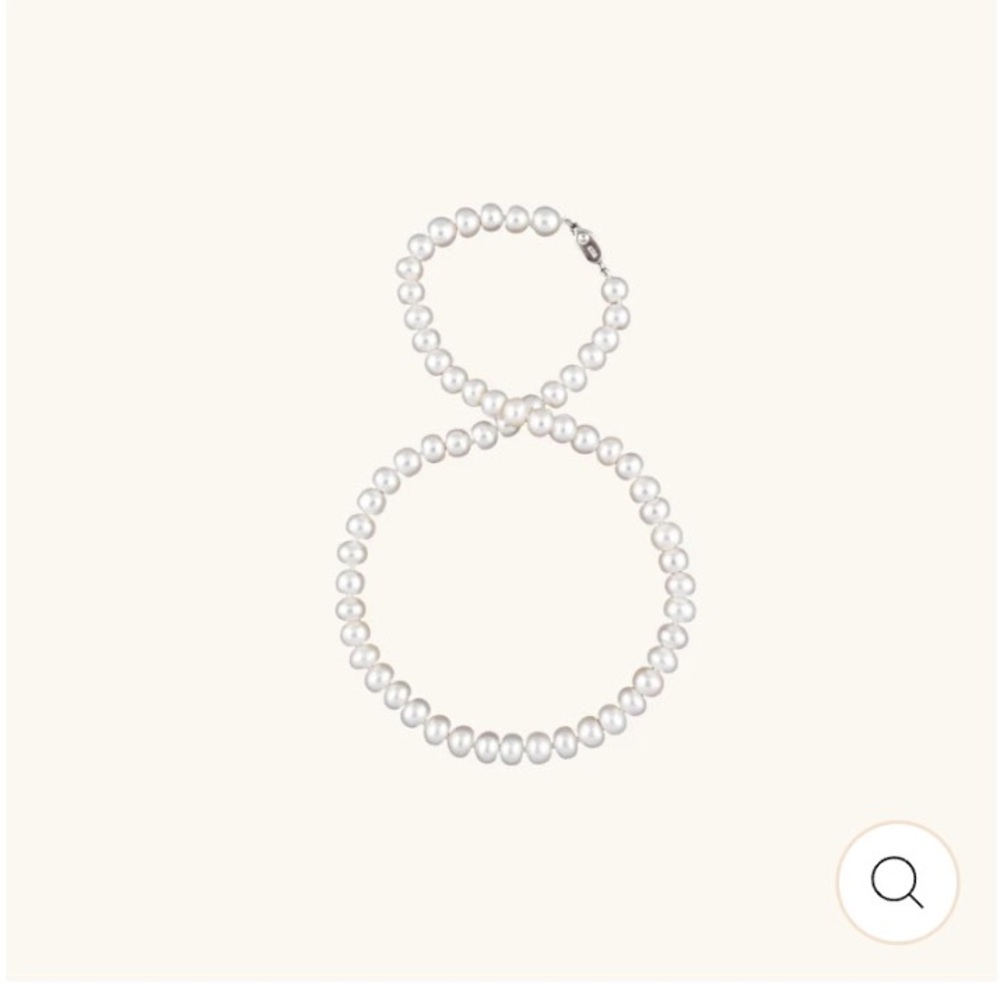 L'Amour White Pearl Necklace